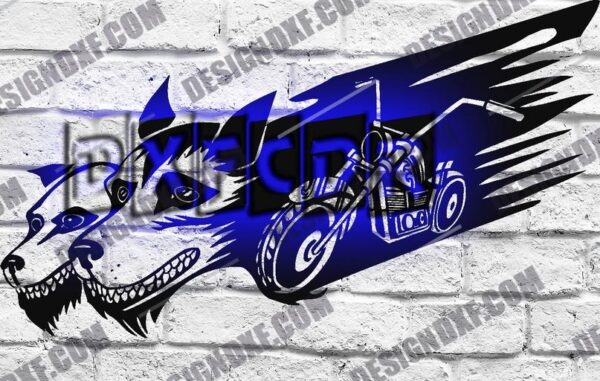 Motorbike Wolves DXF Files