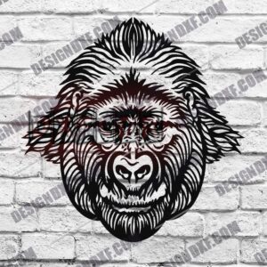 Gorilla Head DXF Files