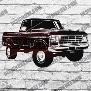 "1972 Lifted Pickup Truck DXF Files"