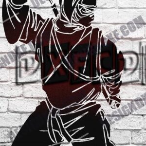 Ninja Fighter DXF Files