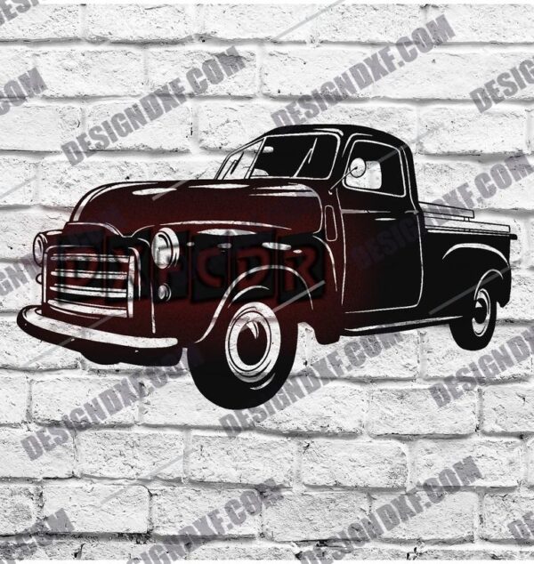 "1949 Pickup Truck DXF File"