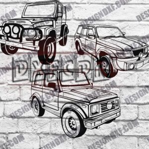 Off Road Car DXF Files