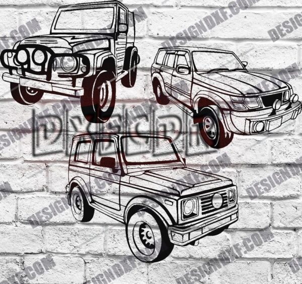 Off Road Car DXF Files