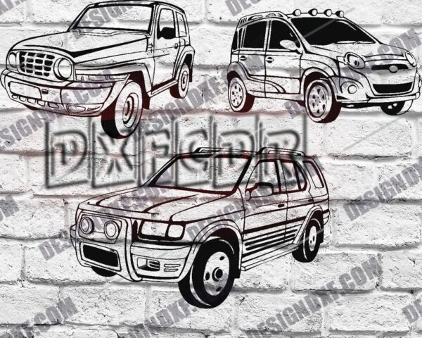 Off Road Car DXF Files