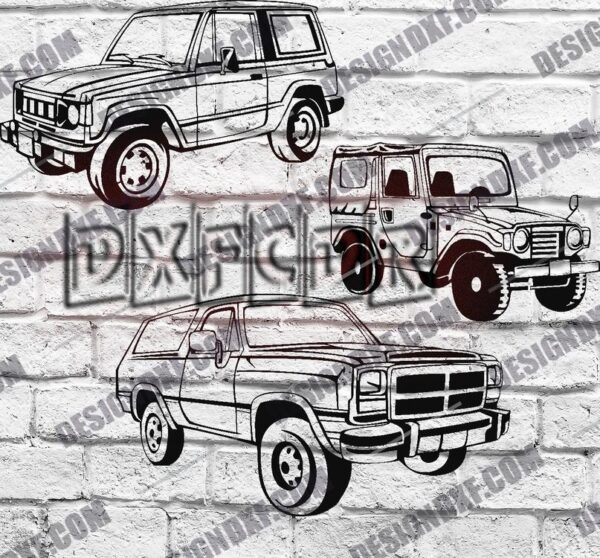 Off-Road CAR DXF Files