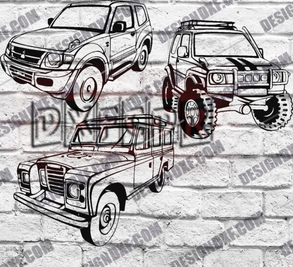 Off-Road Car Accessories DXF Files