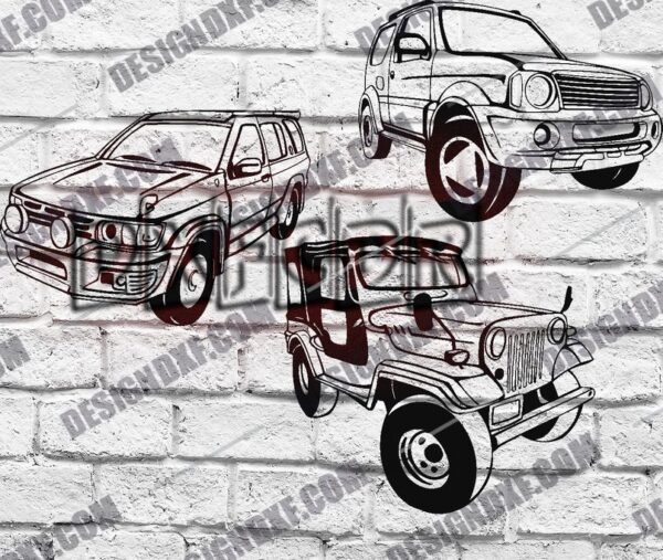 Off-Road Car DXF Files