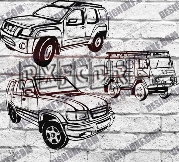 Off Road Car Accessories DXF Files