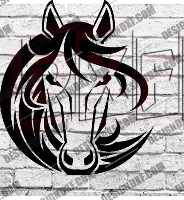 Horse's Head DXF File