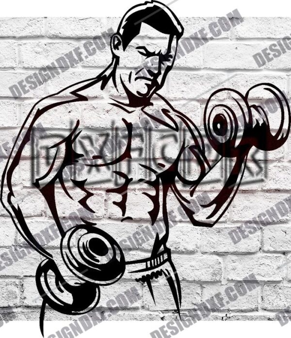 Bodybuilding and Powerlifting DXF Files