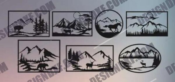 Wildlife DXF Files Collection