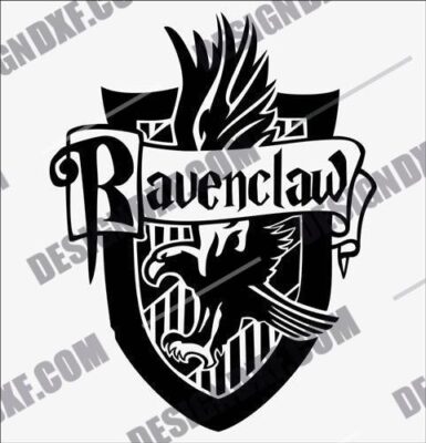 Ravenclaw Crest DXF File Download | Hogwarts Houses