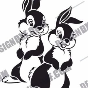 "Charming Rabbit DXF Files"