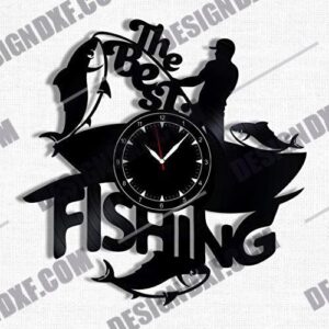 "Fishing Clock DXF File"