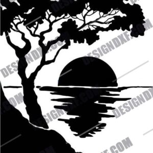 "Breathtaking Sunset DXF File"