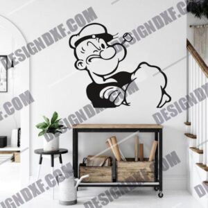 "Popeye the Sailor Man DXF File"