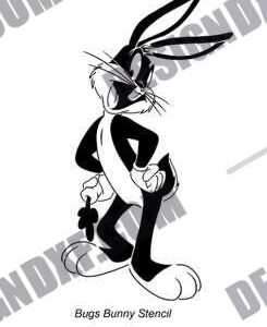 "Bugs Bunny Cartoon DXF File"