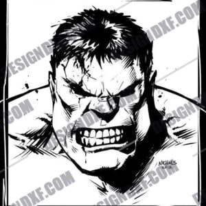 "Incredible Hulk DXF File"