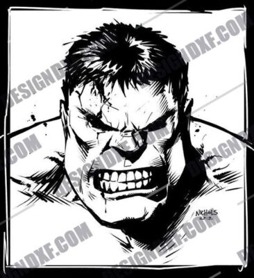 Incredible Hulk DXF File | Hulk CNC Design