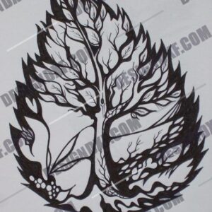 Birch Leaf DXF File