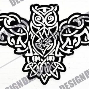 "Celtic Owl Panel DXF File"