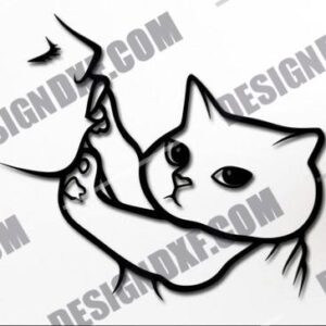 Cute Cat DXF Files