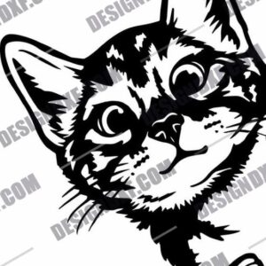 "Charming Cat DXF Files"