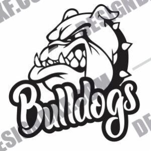 Bulldog face DXF file