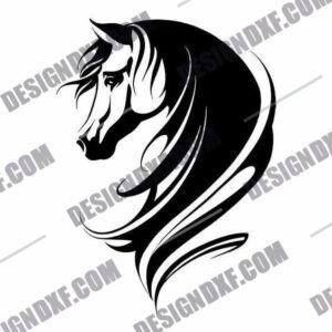 Horse DXF Files for CNC Machines