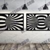 "Spiral Panel Optical Illusion DXF File"