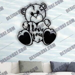 Sweet Bear Toy DXF File