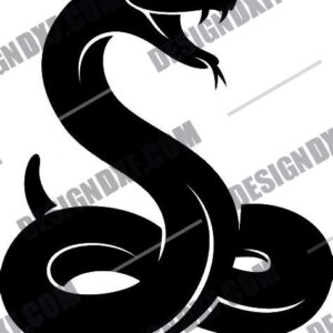 "Snake DXF Files - Serpent CNC Cut Designs"