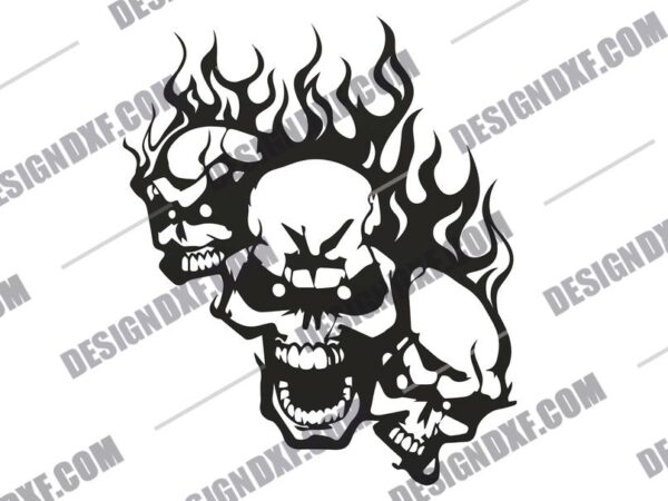 "Breath of Death Halloween DXF File"