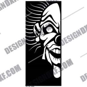 "Spooky Clown DXF File"