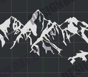 Mountain Landscape DXF File