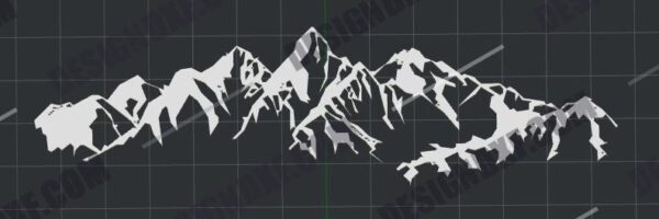 Mountain Landscape DXF File