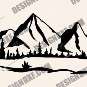 Mountain DXF File Design