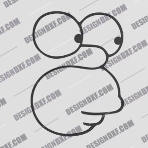 Homer Simpson DXF File