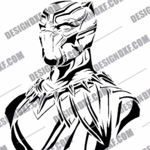 Black Panther DXF Files for CNC Machines