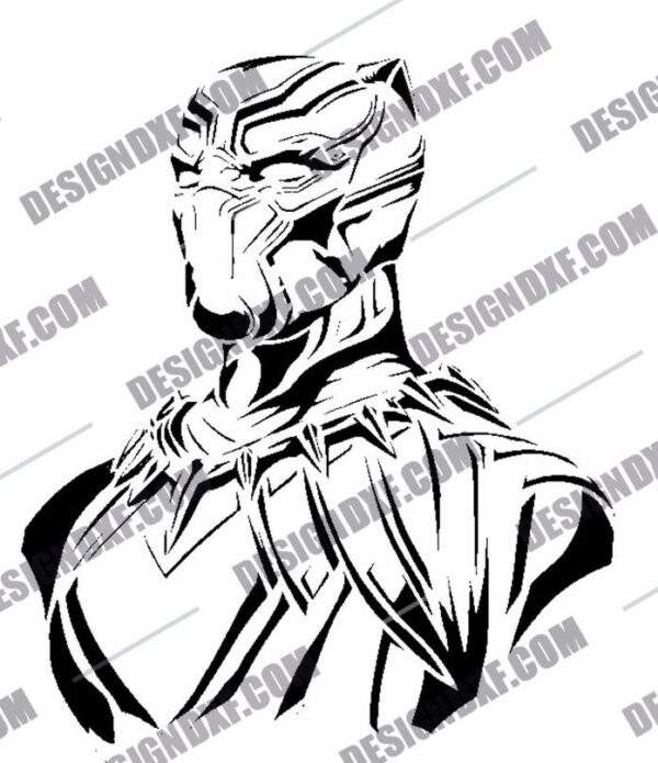 Black Panther DXF Files for CNC Machines