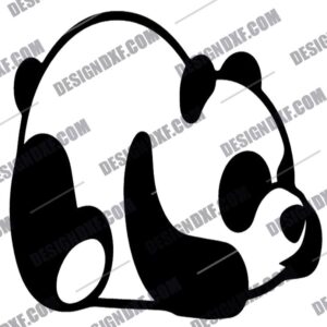 "Adorable Panda DXF Files"