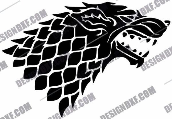 Game of Thrones House Stark Sigil DXF Files