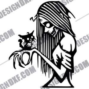 Zombie Girl DXF Files