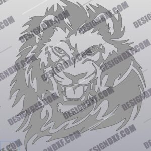 "Majestic Lion DXF File"