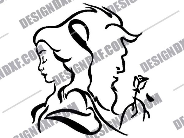 Beauty and Beast DXF Files