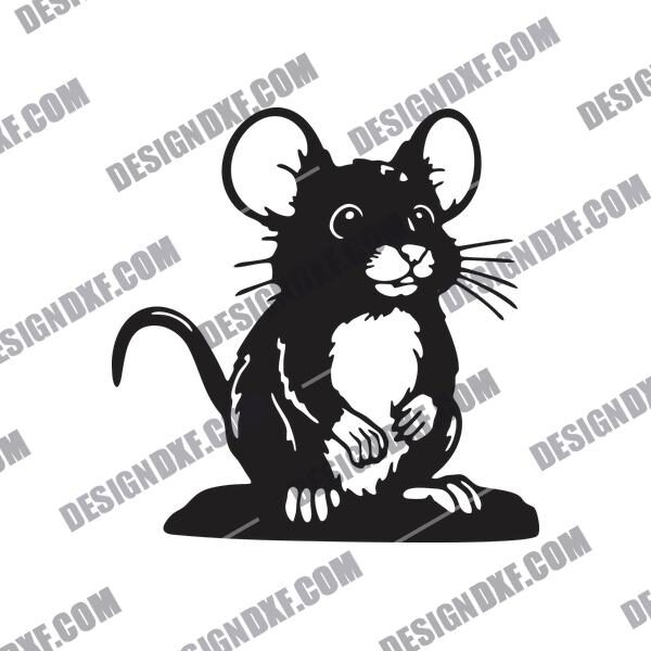 Cute Mouse DXF File