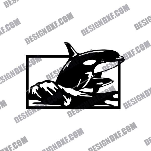 Whale Wall Decor DXF Files