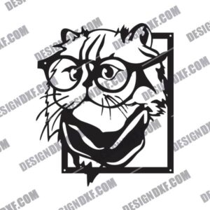 Cat with Scarf DXF File