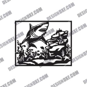 Shark Wall Decor DXF Files