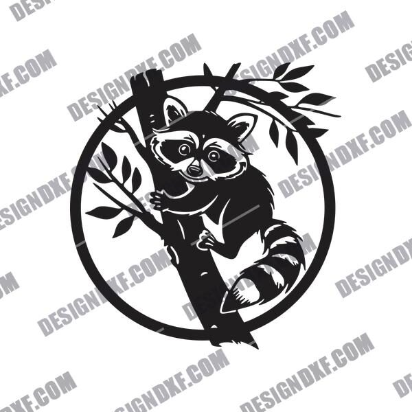 Raccoon Wall Decor DXF Files